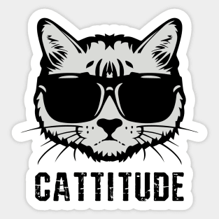 Cattitude Sticker